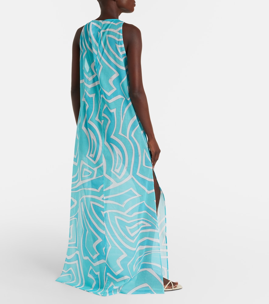  Pucci Pucci Labirinto Cotton Gauze Maxi Dress 
