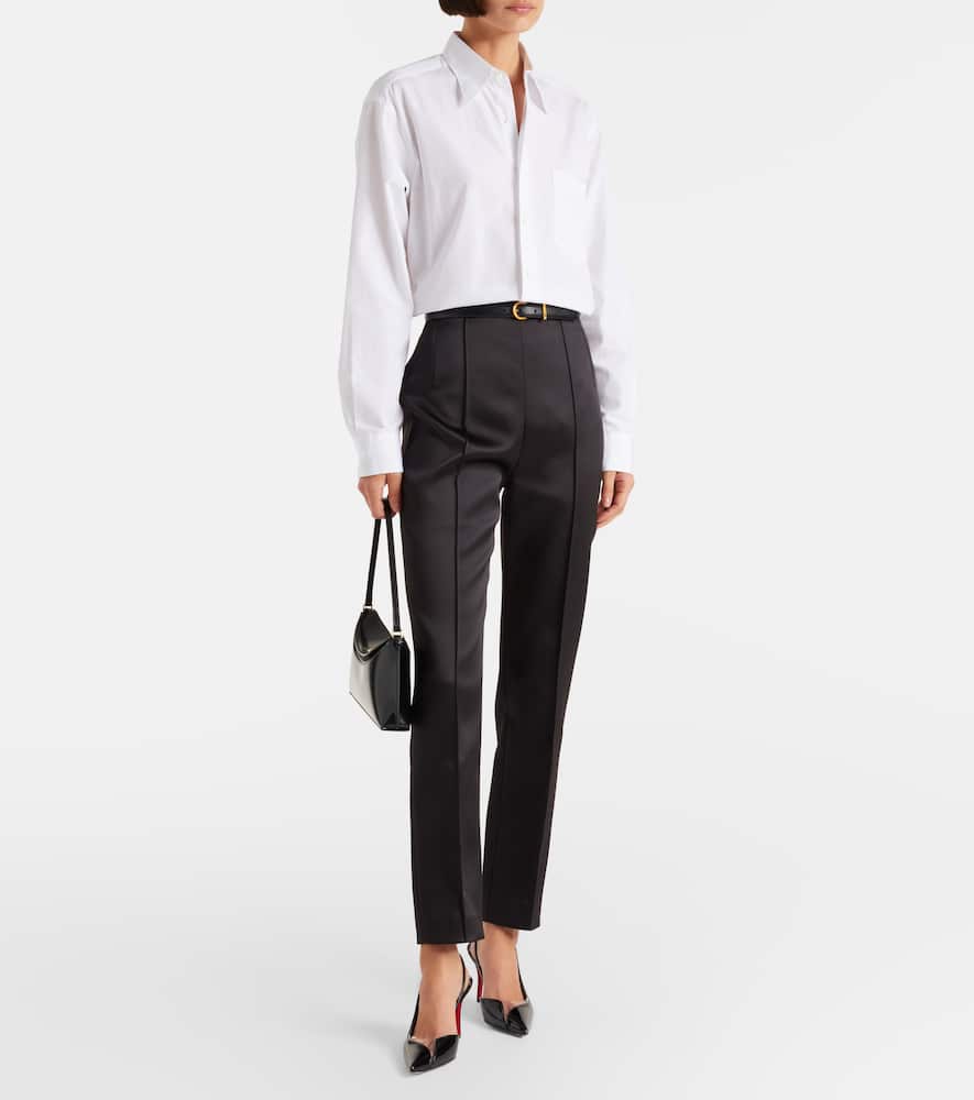 Wardrobe.nyc High-rise Tapered Pants In Black