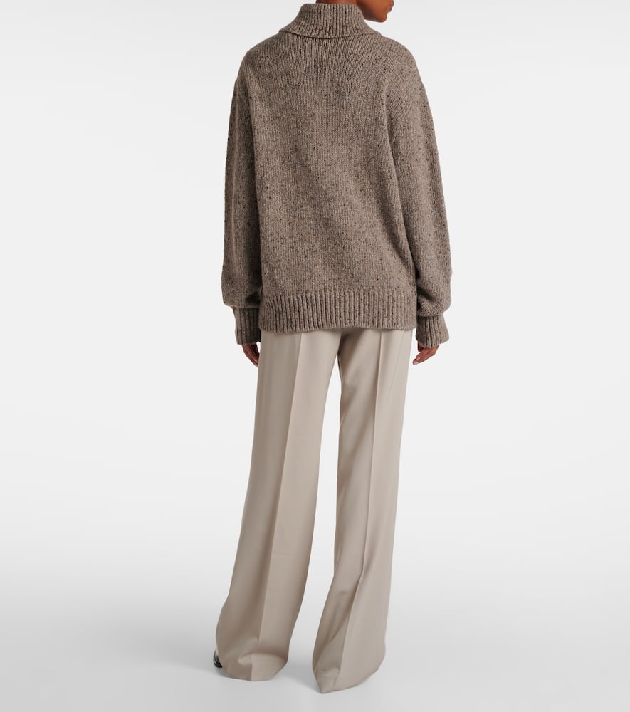 The Row Mauri Cashmere Cardigan In Brown