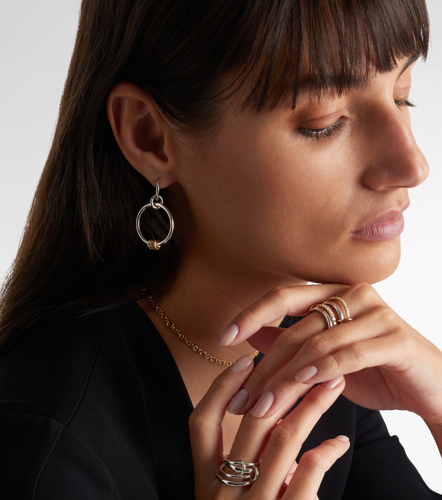 Spinelli Kilcollin Asha Sterling Silver And 18kt Gold Earrings In Metallic