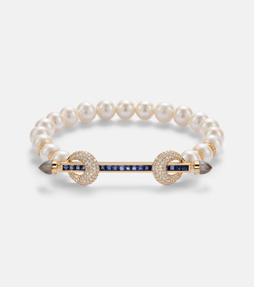 Ananya Chakra 18kt Gold Bracelet With Gemstones