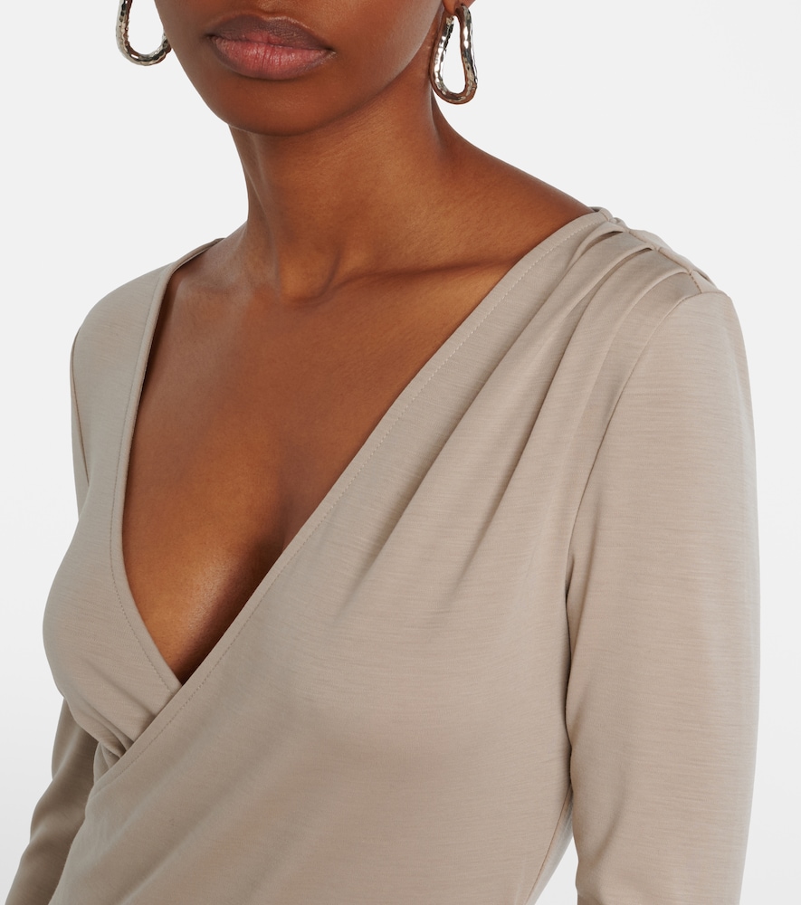  Max Mara Max Mara Adagio Virgin Wool Wrap Top 