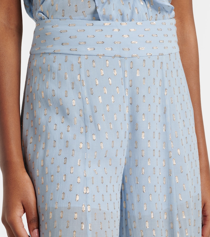  Zimmermann Zimmermann Daylight Semi-sheer Chiffon Wide-leg Pants 