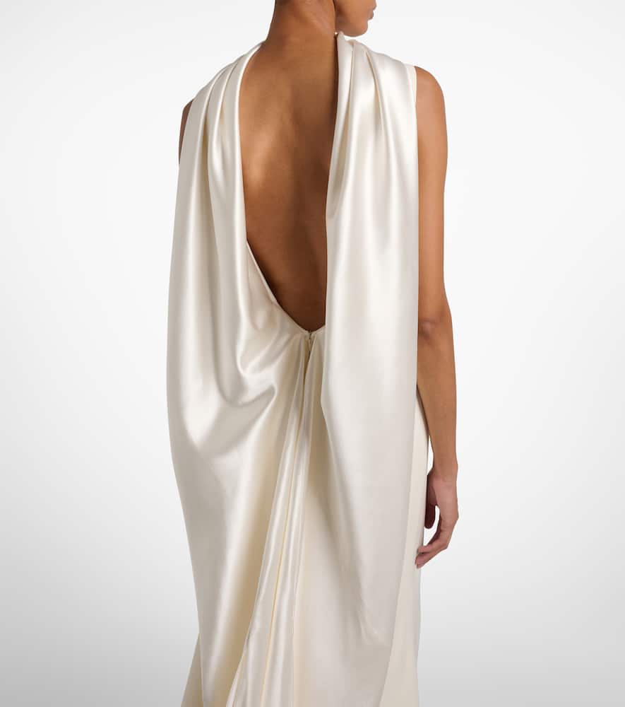 Danielle Frankel Bridal Miles Wool-blend Gown In White