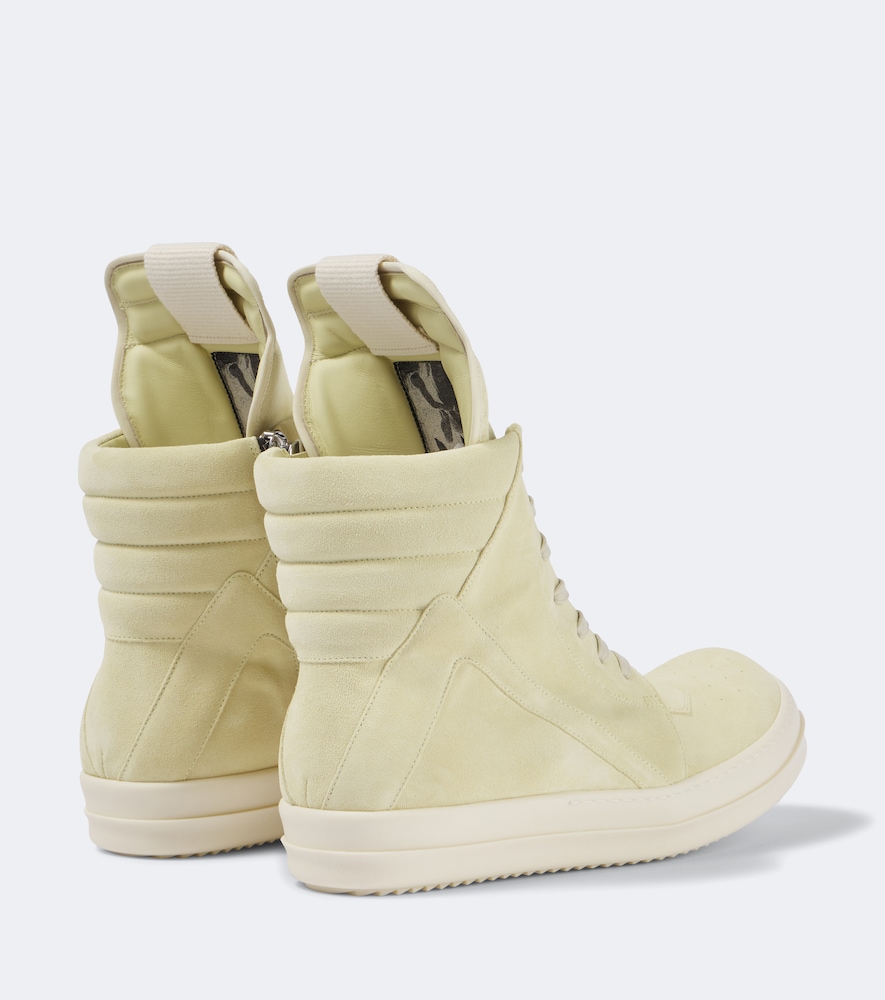  Rick Owens Rick Owens Geobasket Suede High-top Sneakers 