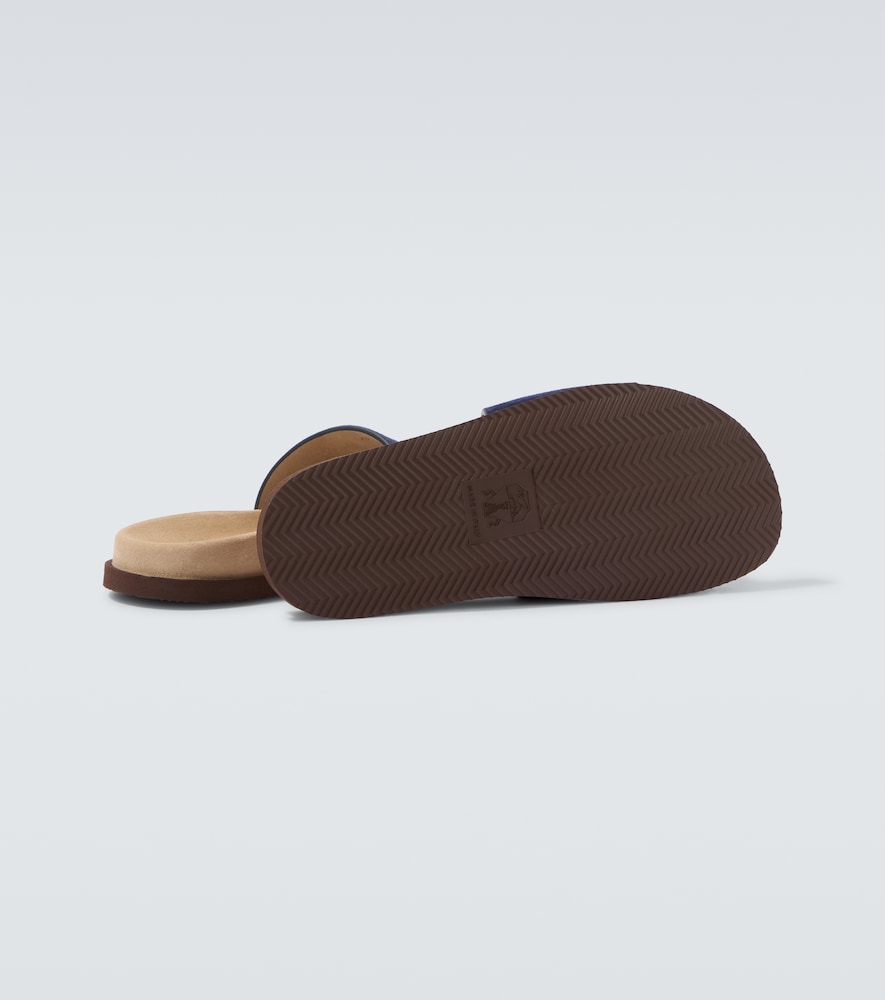 Brunello Cucinelli Brunello Cucinelli Pantoletten Aus Veloursleder 