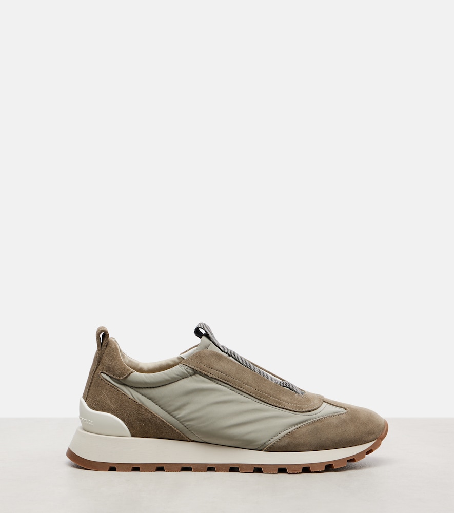 Brunello Cucinelli Brunello Cucinelli Sneakers Monili Mit Veloursleder 