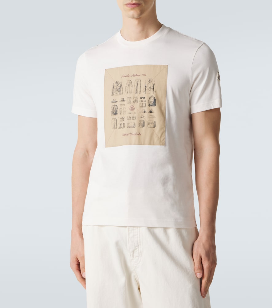  Moncler Moncler T-shirt Aus Baumwoll-jersey 