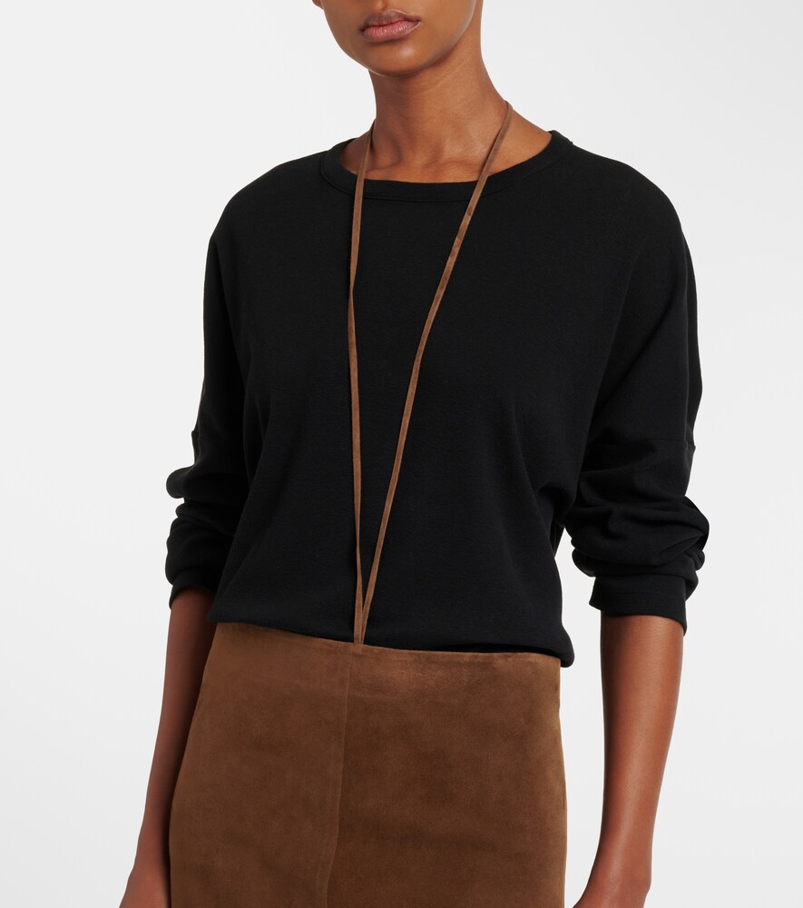  The Row The Row Erina Suede Pencil Skirt 