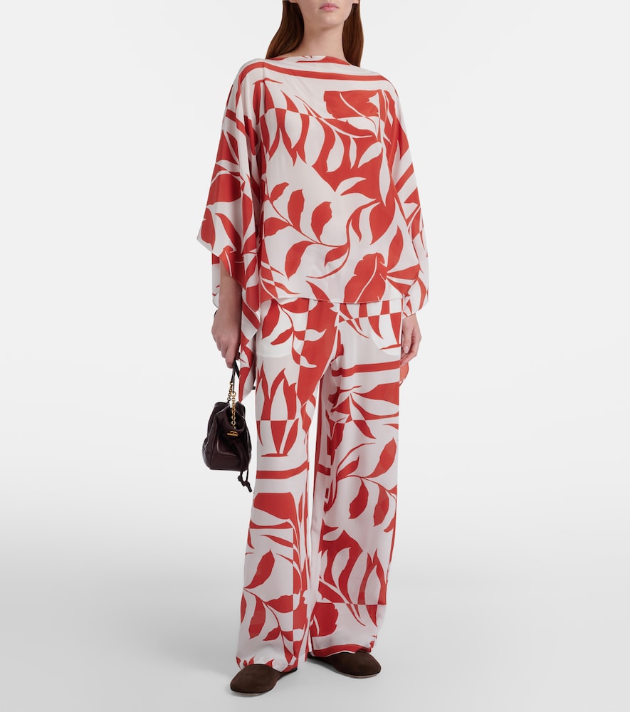 Max Mara Tambuto printed silk blouse