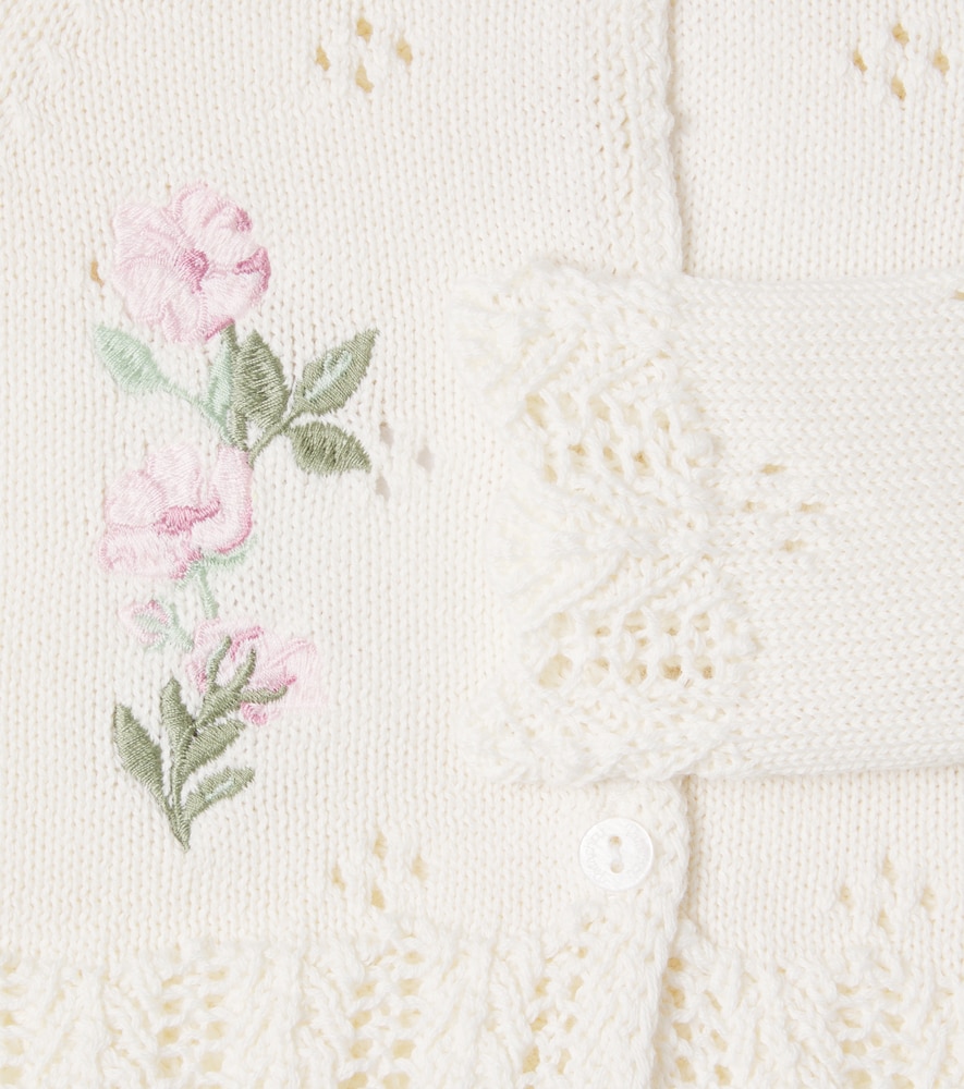  Patachou Patachou Baby Bestickter Cardigan Aus Baumwolle 