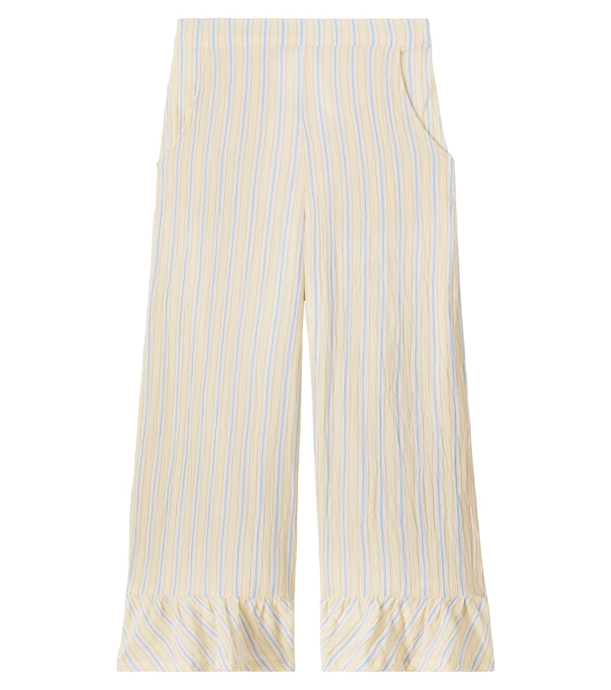 Louise Misha Loukie Ruffled Striped Cotton Pants