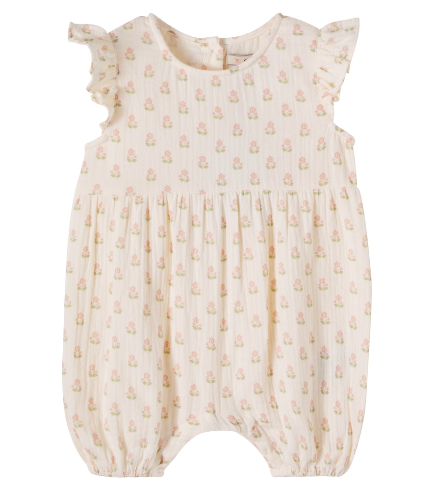 Konges Sløjd Baby Playsuit Coco Frill aus Baumwolle
