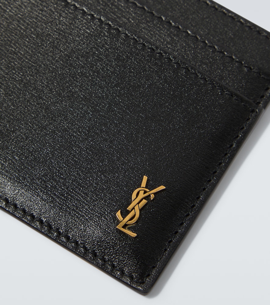  Saint Laurent Saint Laurent Cassandre Leather Card Case 