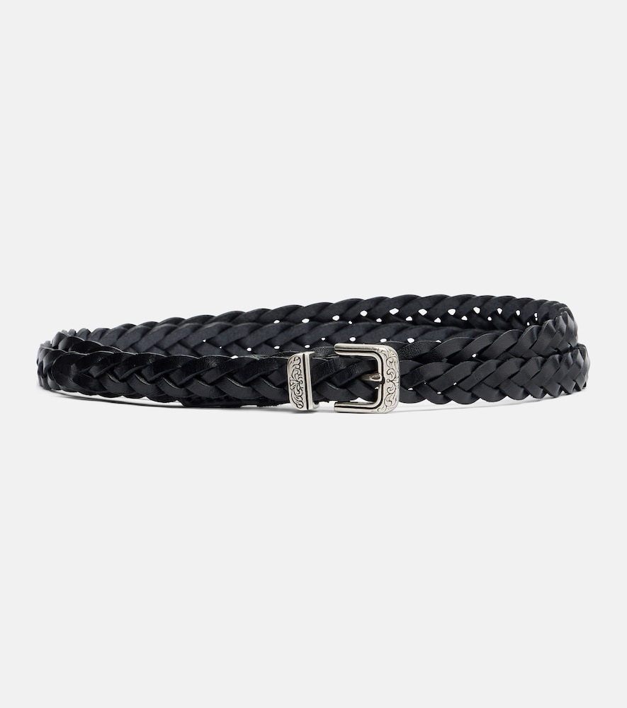 ETRO Etro Braided leather belt　エトロ 編み込みレザーベルト
