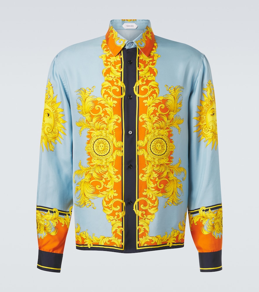 Versace Homme Multicolore Chemise Imprimée En Soie Eu Taille 42 - Mytheresa