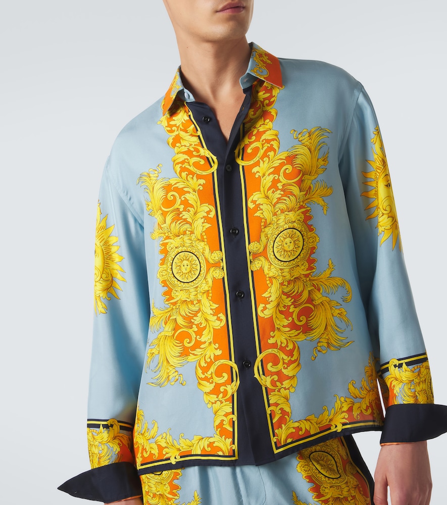  Versace Versace Printed Silk Shirt 