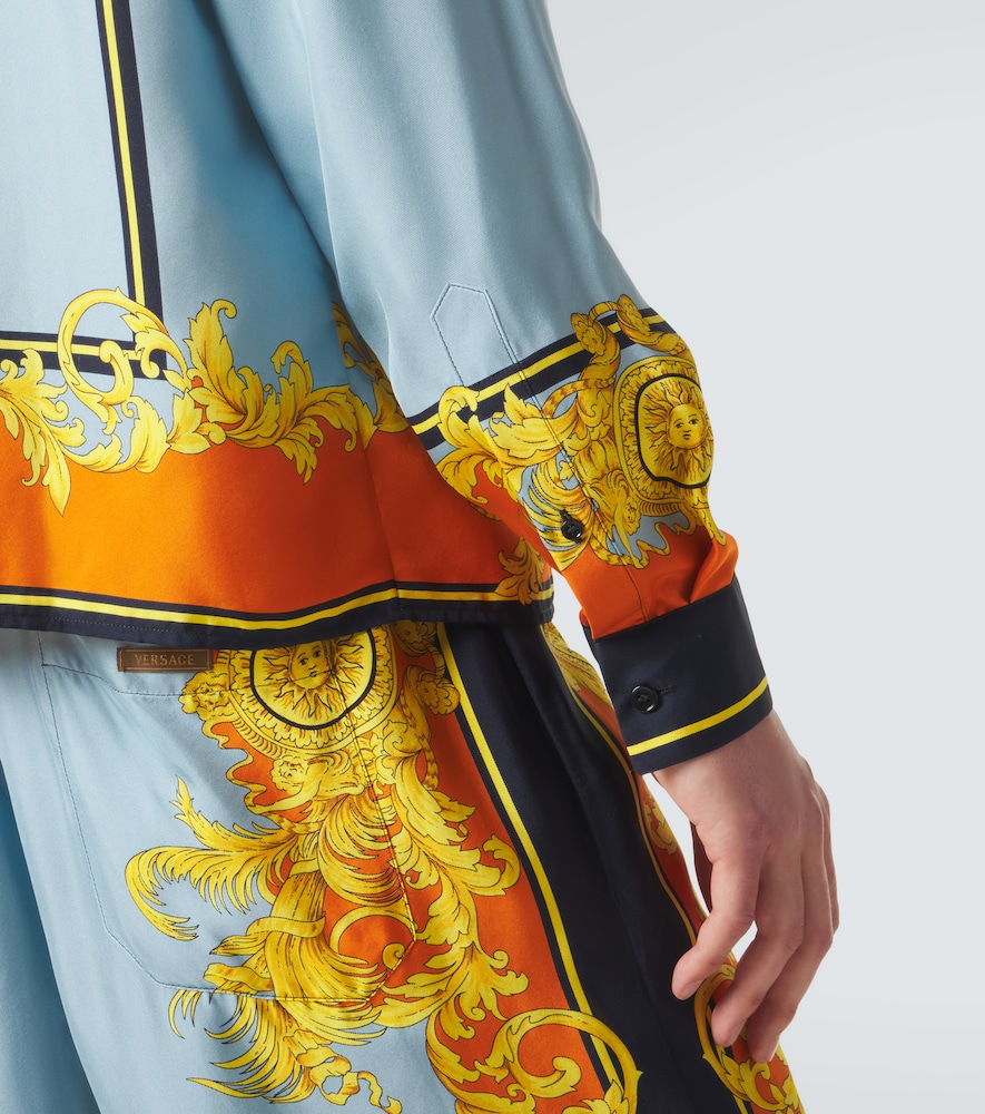  Versace Versace Printed Silk Shirt 