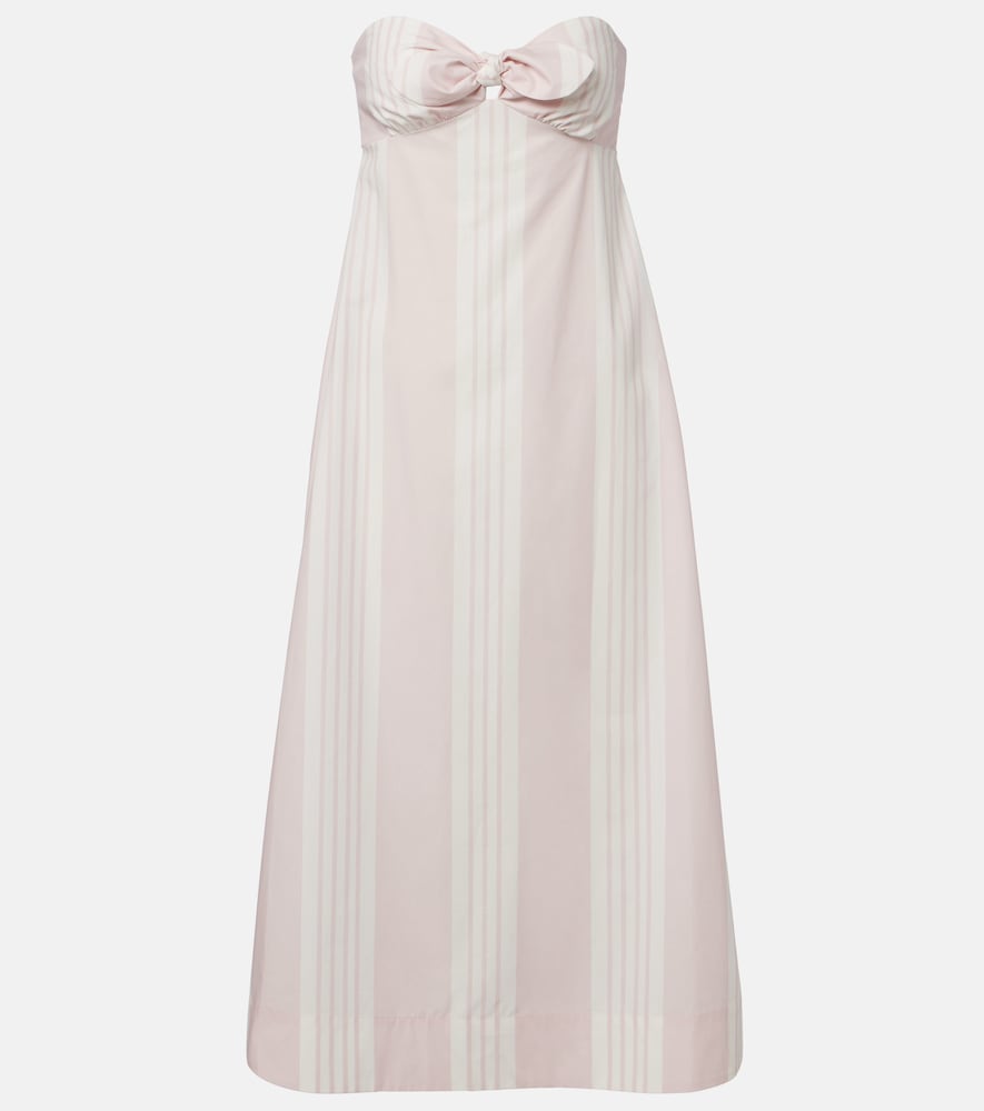 Abito midi Rosie in cotone a righe