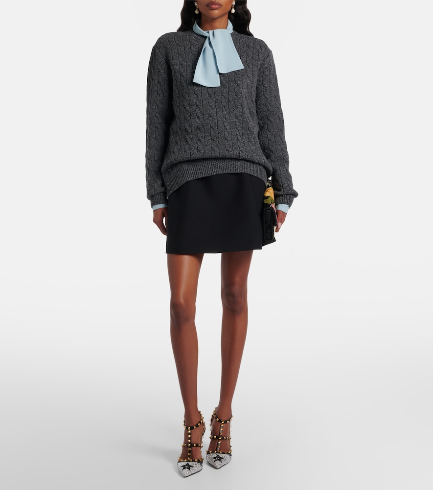  Valentino Valentino Pullover Vlogo Aus Schurwolle 