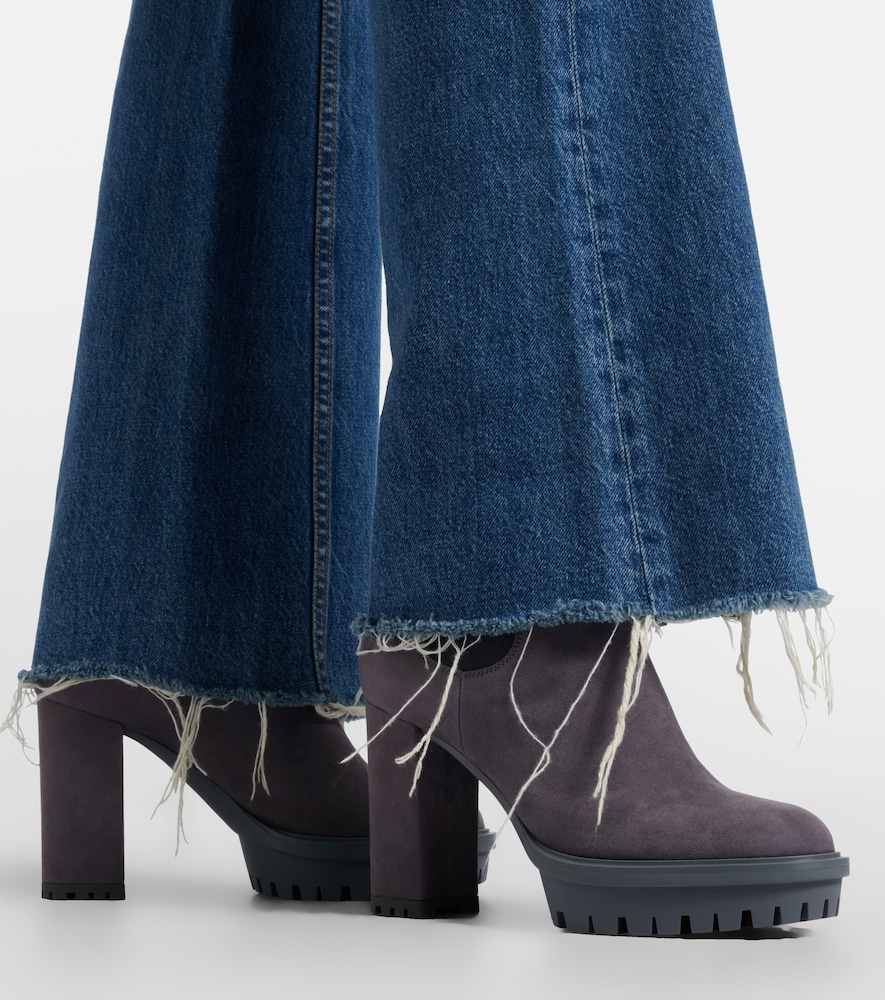 Gianvito Rossi Barry suede Chelsea boots