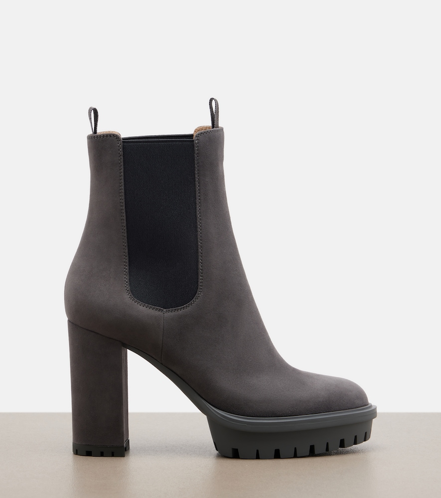  Gianvito Rossi Gianvito Rossi Chelsea Boots Barry Aus Veloursleder 