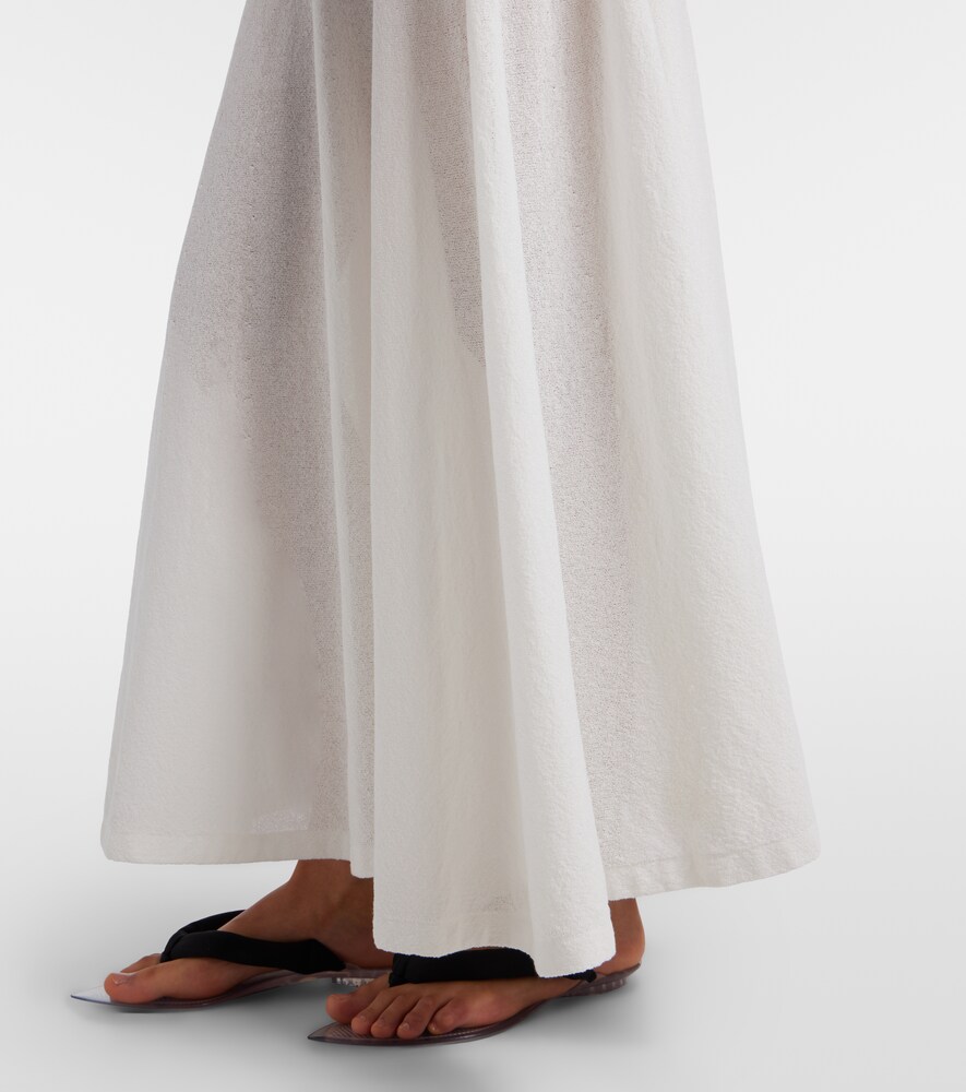  Alaia Alaïa Maxikleid Aus Baumwoll-crêpe 