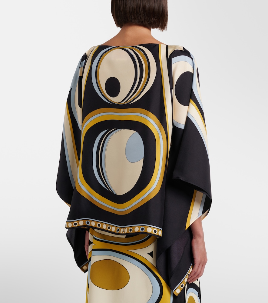  La Doublej La Doublej Top Foulard Aus Seiden-twill 