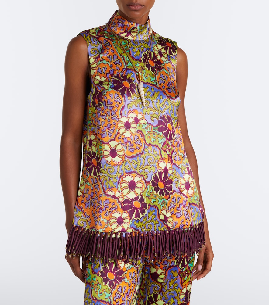 Alémais Joanna Floral Fringed Top