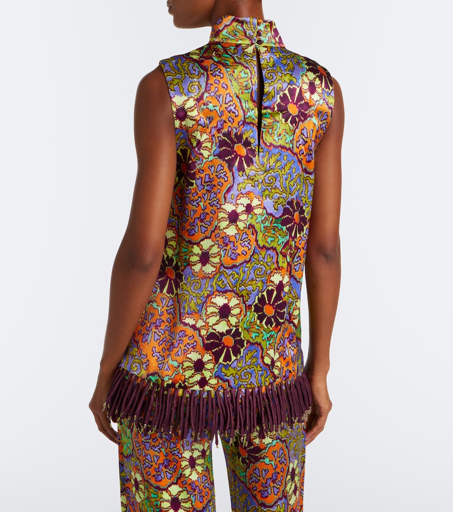 Alémais Joanna Floral Fringed Top