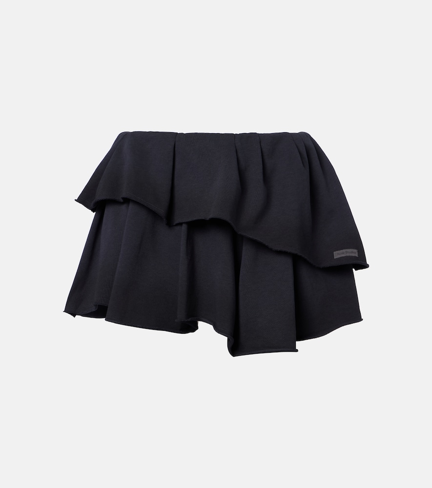 Cotton-Blend Miniskirt