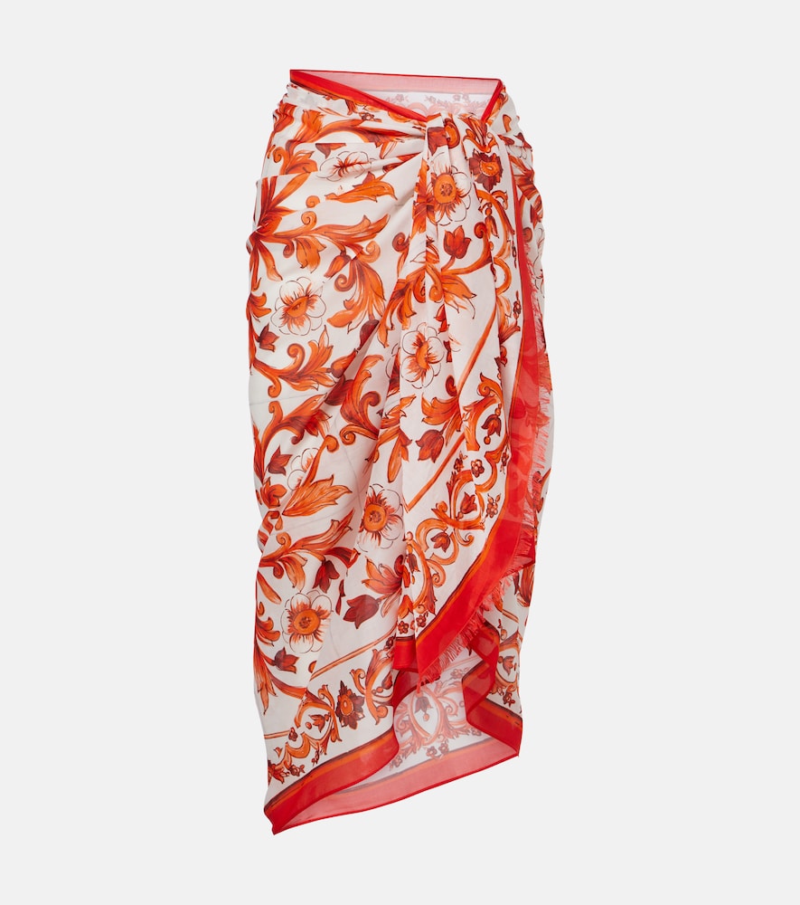 Dolce & Gabbana Majolica cotton beach cover-up | Thumbnail 6