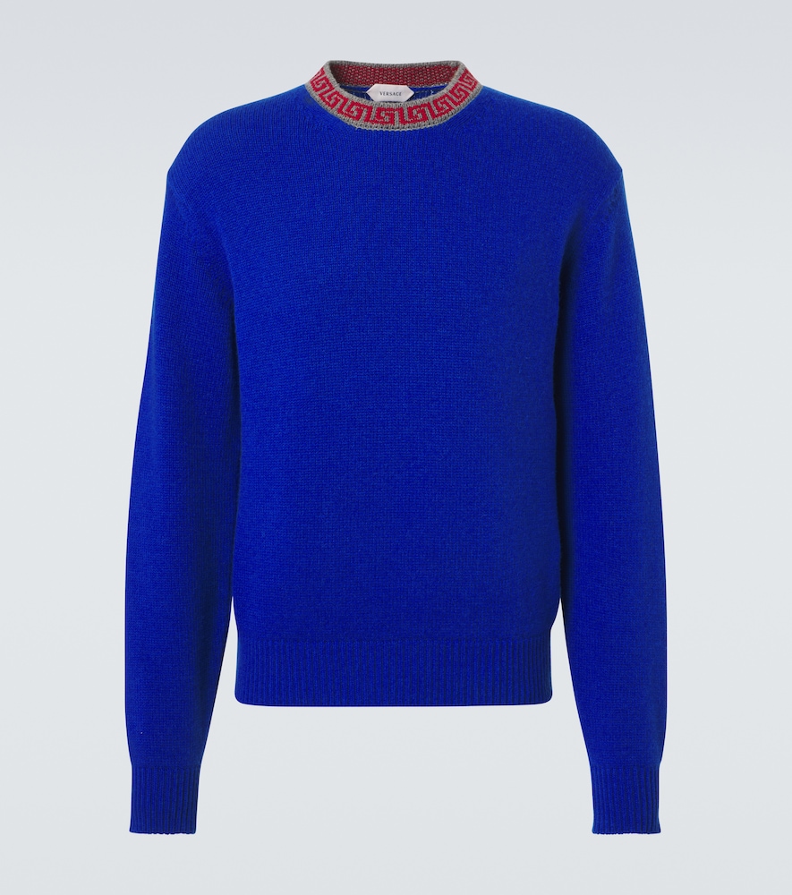 Versace Pull Greca Border en laine et cachemire 1100 €