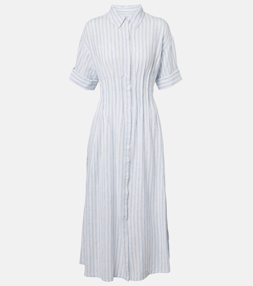 Velvet Saron striped cotton and linen shirt dress | Thumbnail 8 Velvet Saron striped cotton and linen shirt dress | Thumbnail 8