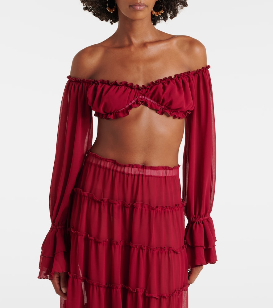 Elma Off-Shoulder Crop Top