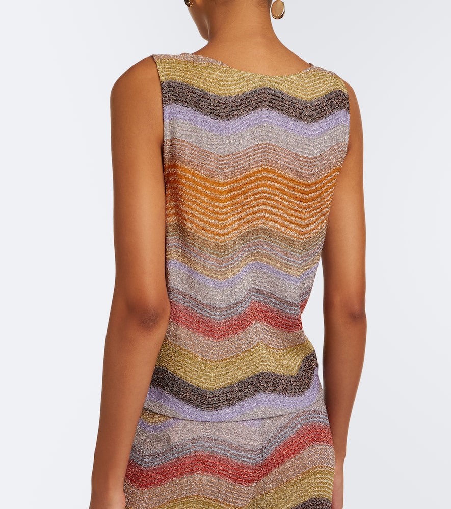 Wave Lamé Top