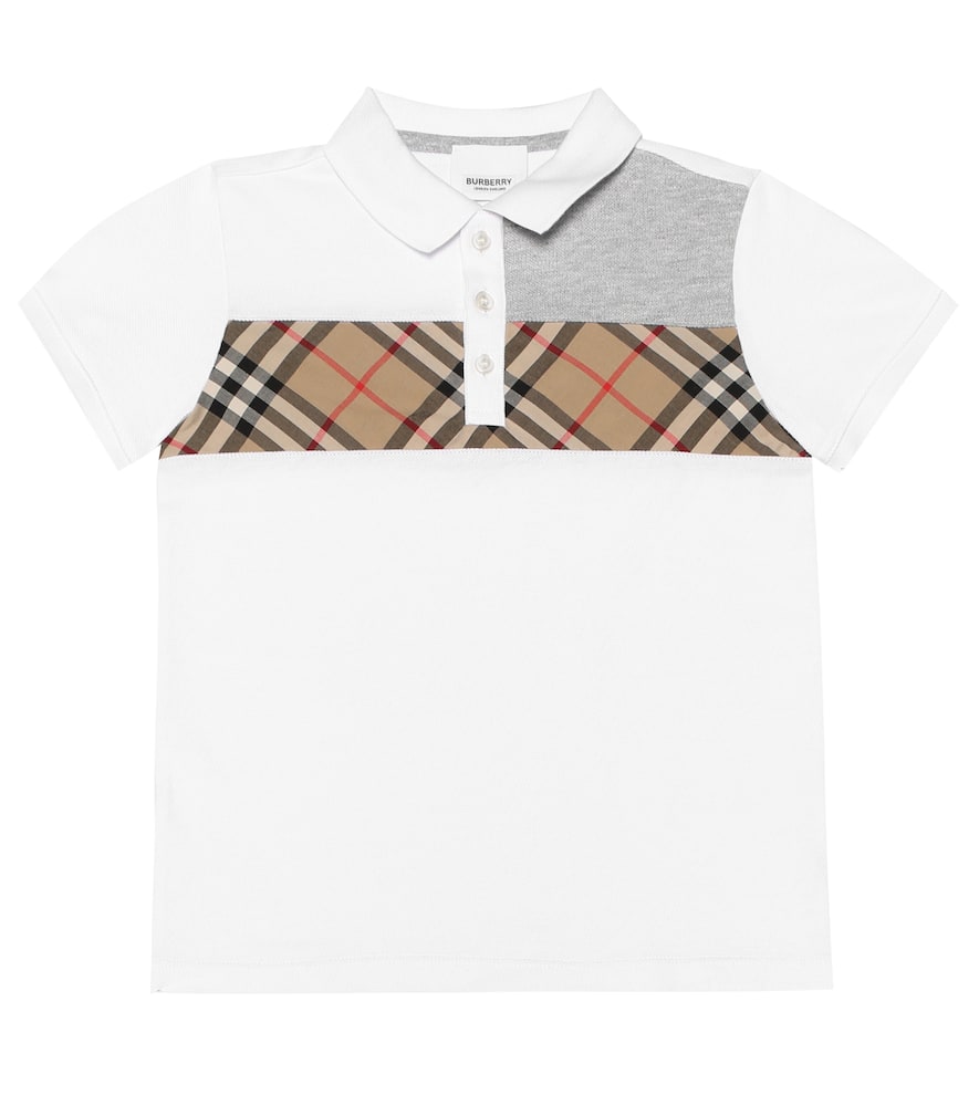 Click to view more detailed imagery on our partner's website Burberry Boys' Jeff Polo Shirt - Little Kid, Big Kid In White