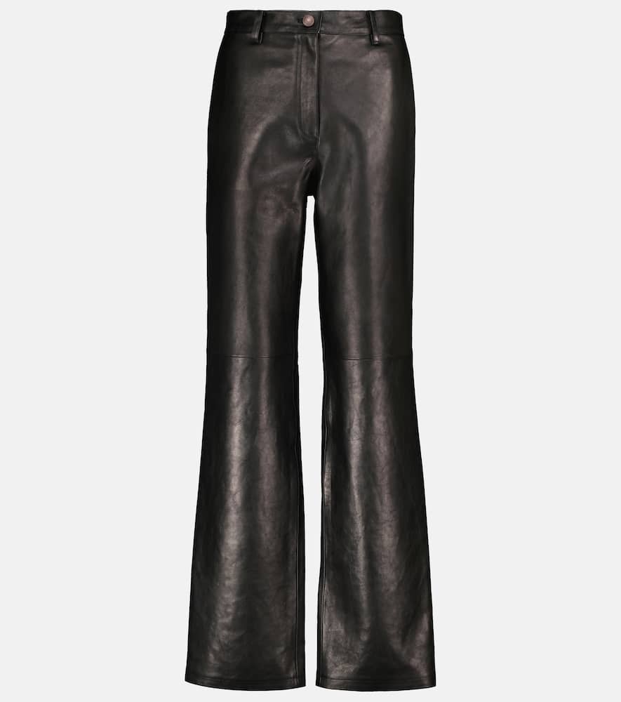 Magda Butrym High-rise leather flared pants