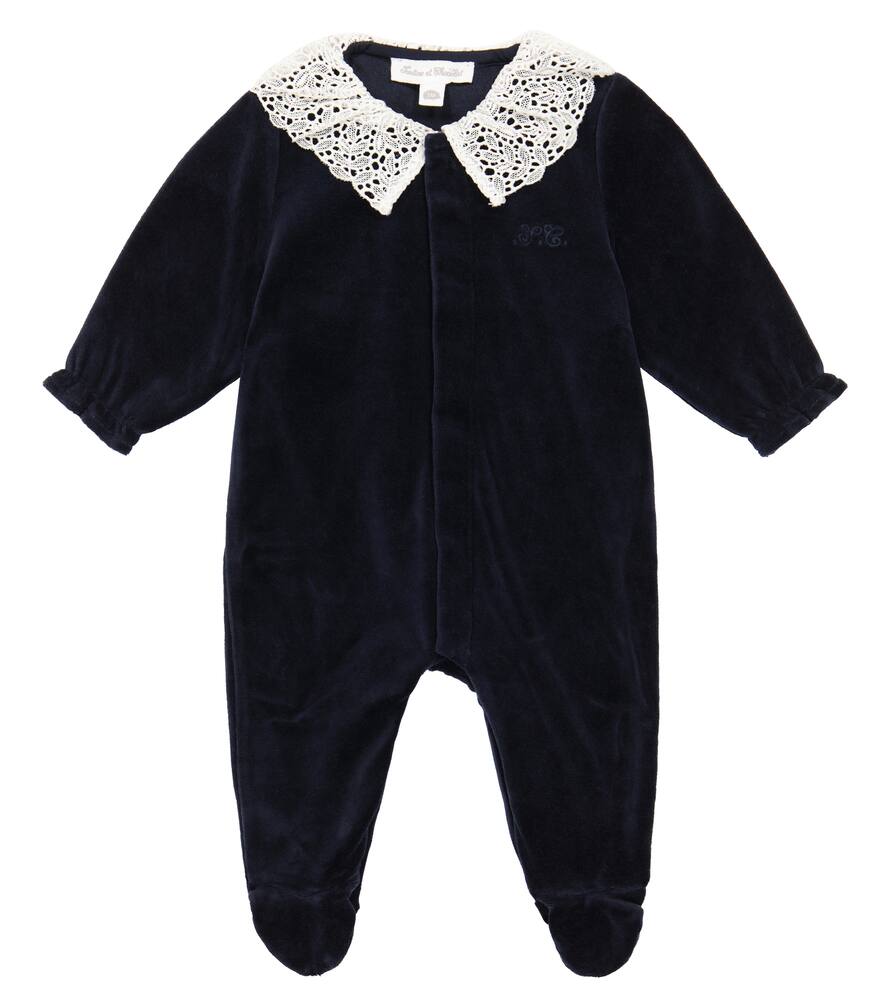 Tartine et Chocolat Baby velvet onesie