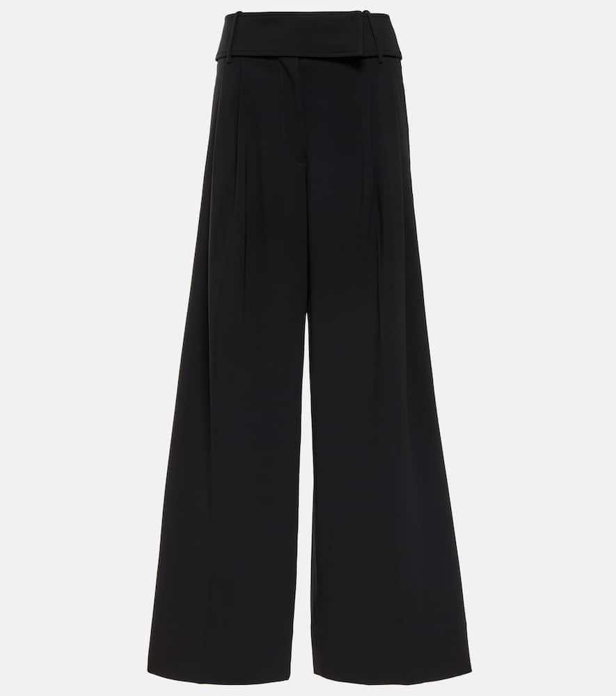 Shop Proenza Schouler Wide-leg Crêpe Pants In Black