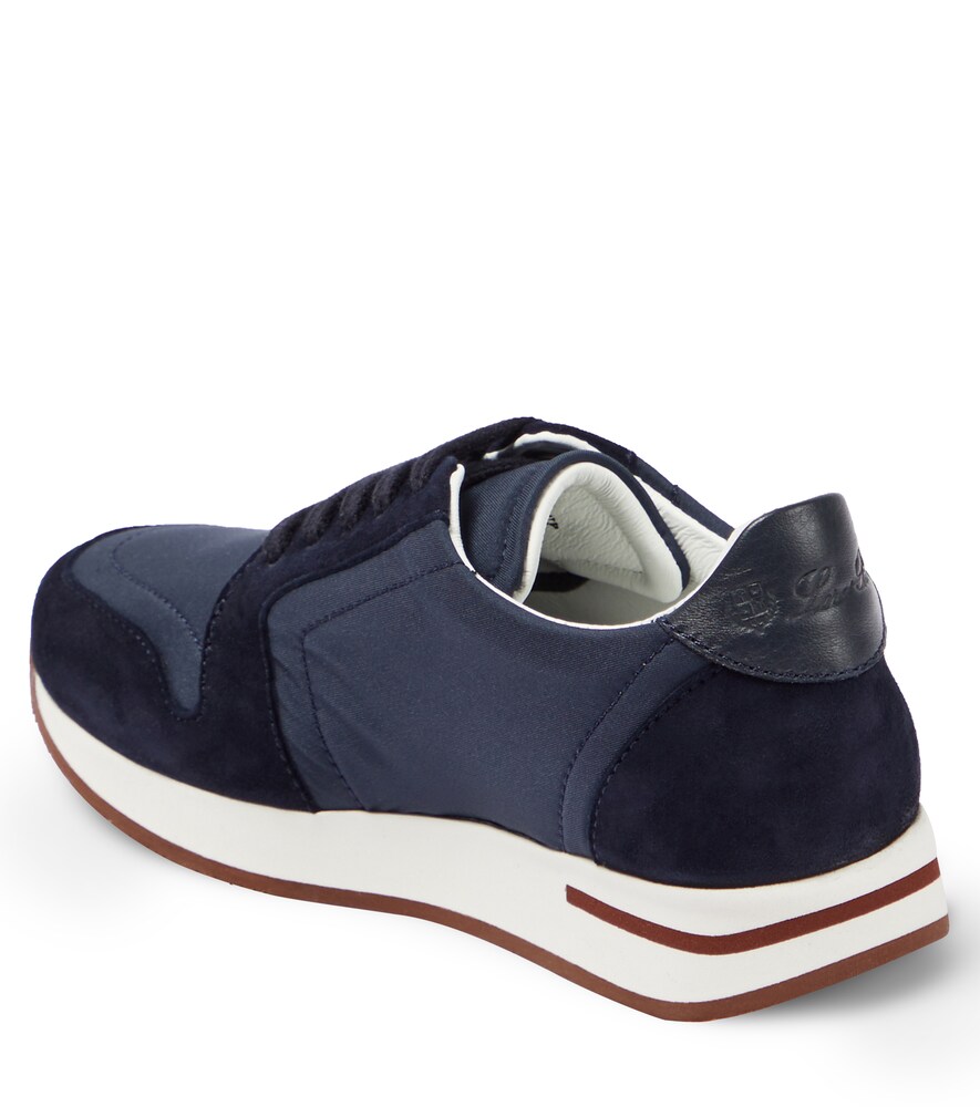  Loro Piana Kids Loro Piana Kids My Wind Suede-trimmed Sneakers 