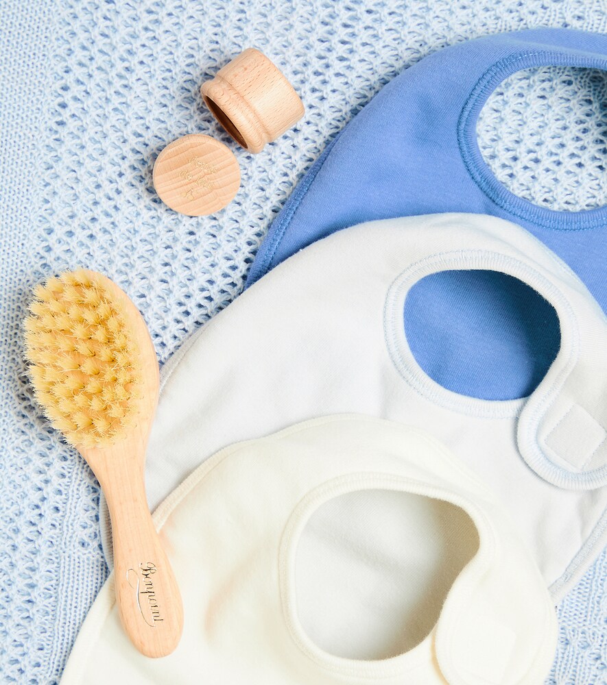  Bonpoint Bonpoint Baby Walk Time Blanket And Bibs Gift Set 
