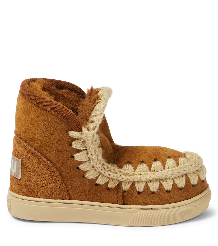  Mou Kids Mou Kids Sneakers Aus Veloursleder Mit Shearling 