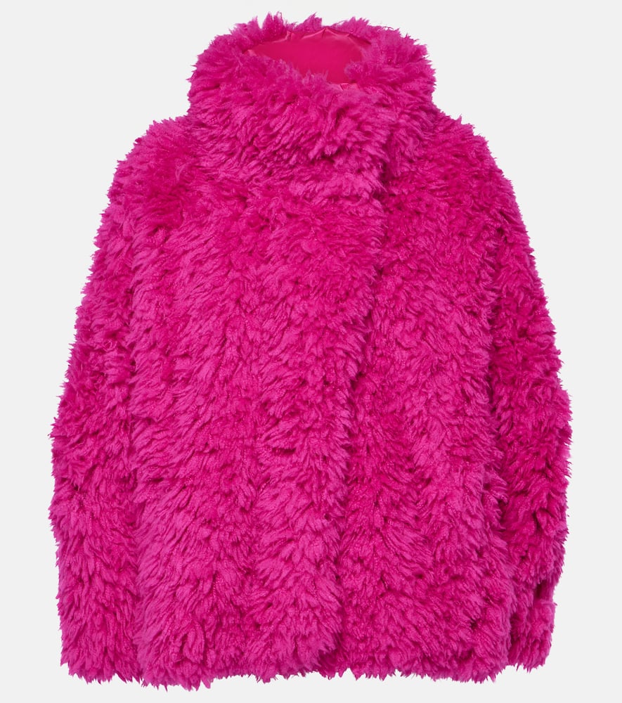 Shop Goldbergh Woolly Faux Fur Jacket In Pink