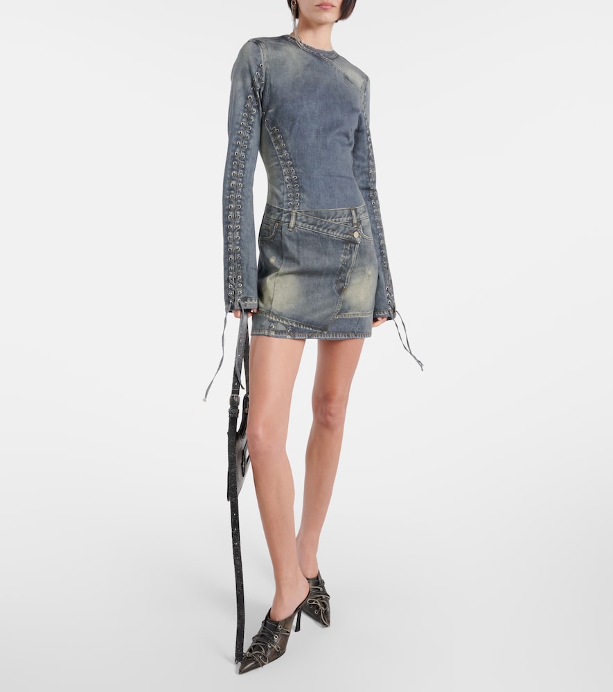  Acne Studios Acne Studios Printed Cotton-blend Minidress 