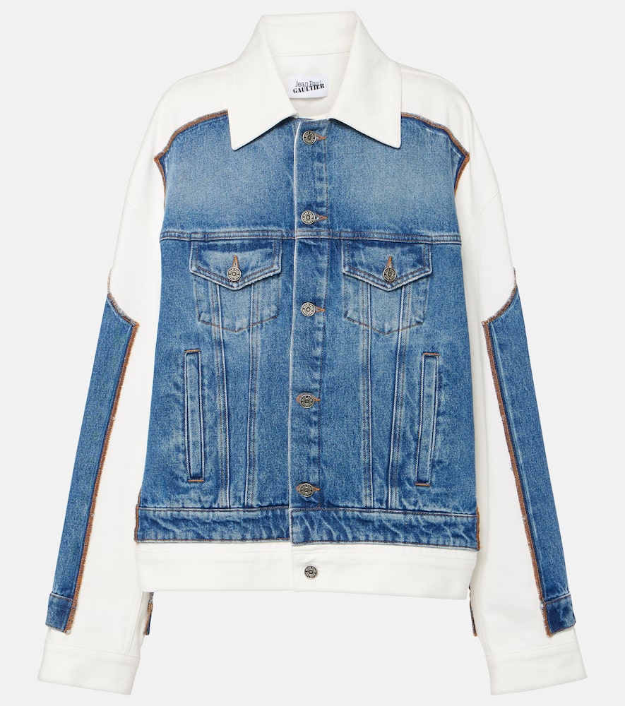 Paneled denim jacket