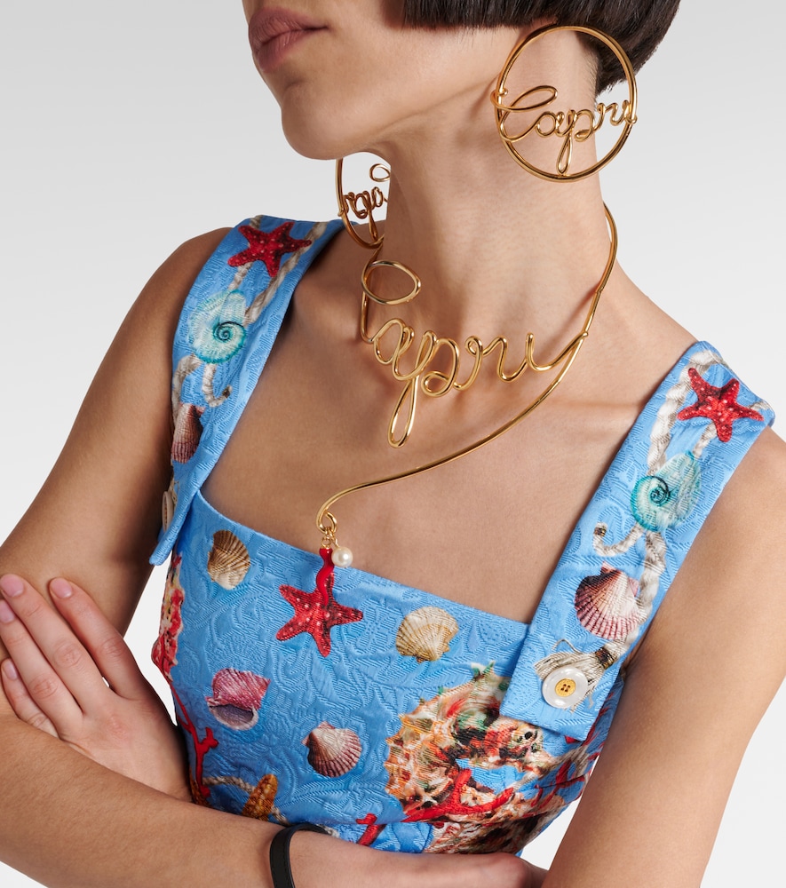  Dolce&gabbana Dolce&gabbana Capri Printed Minidress 