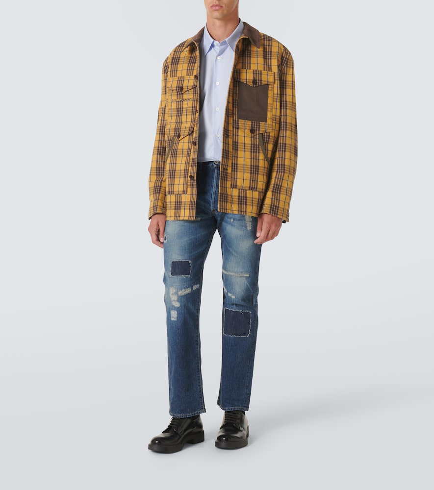  Junya Watanabe Junya Watanabe Distressed Straight Jeans 