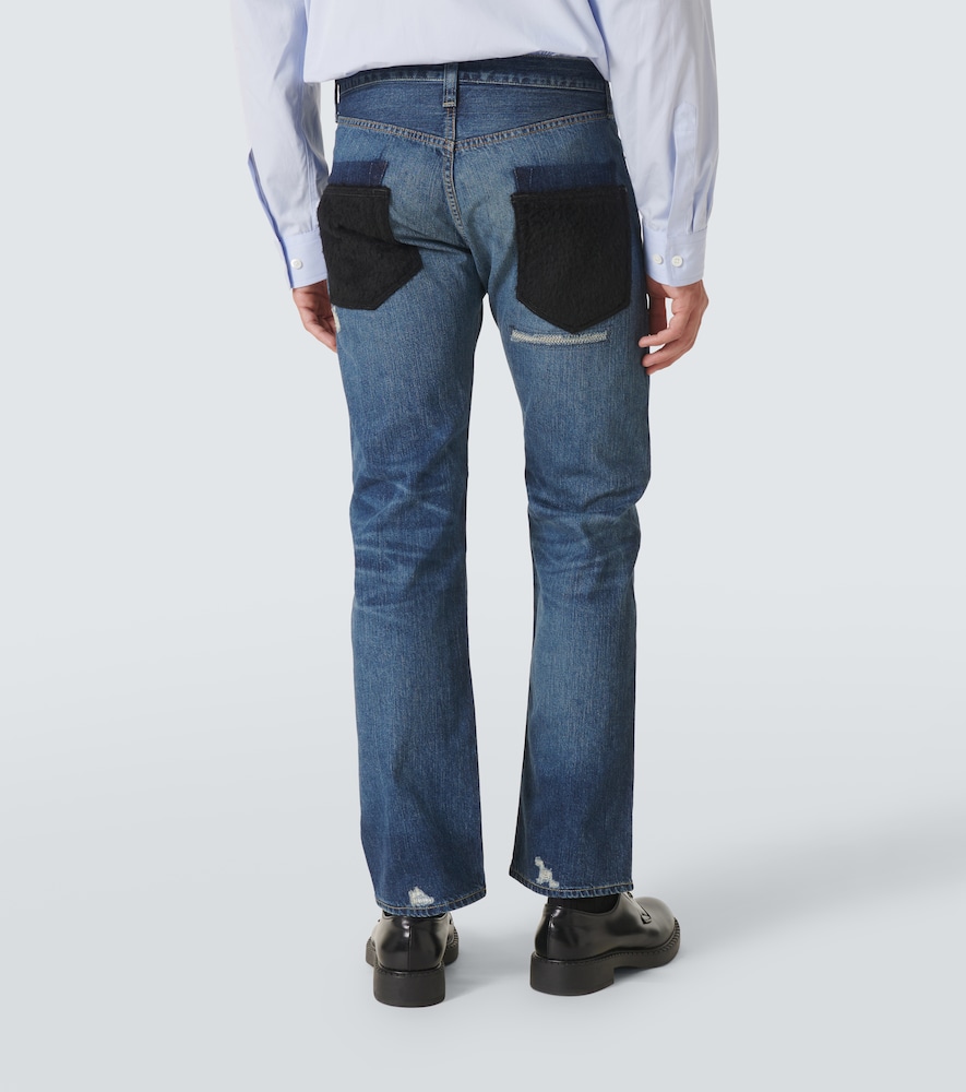  Junya Watanabe Junya Watanabe Distressed Straight Jeans 