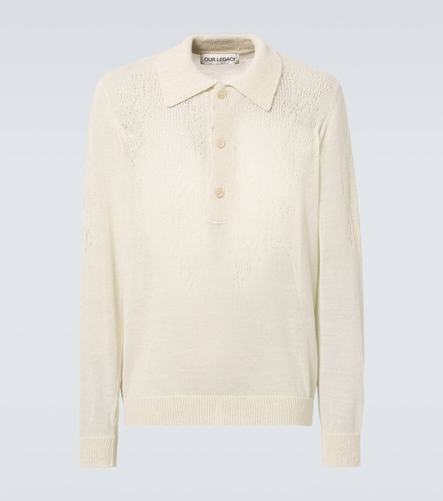 Our Legacy Big Piquet wool-blend polo sweater